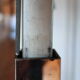 Table basse monte/baisse bois pied metal Ilse