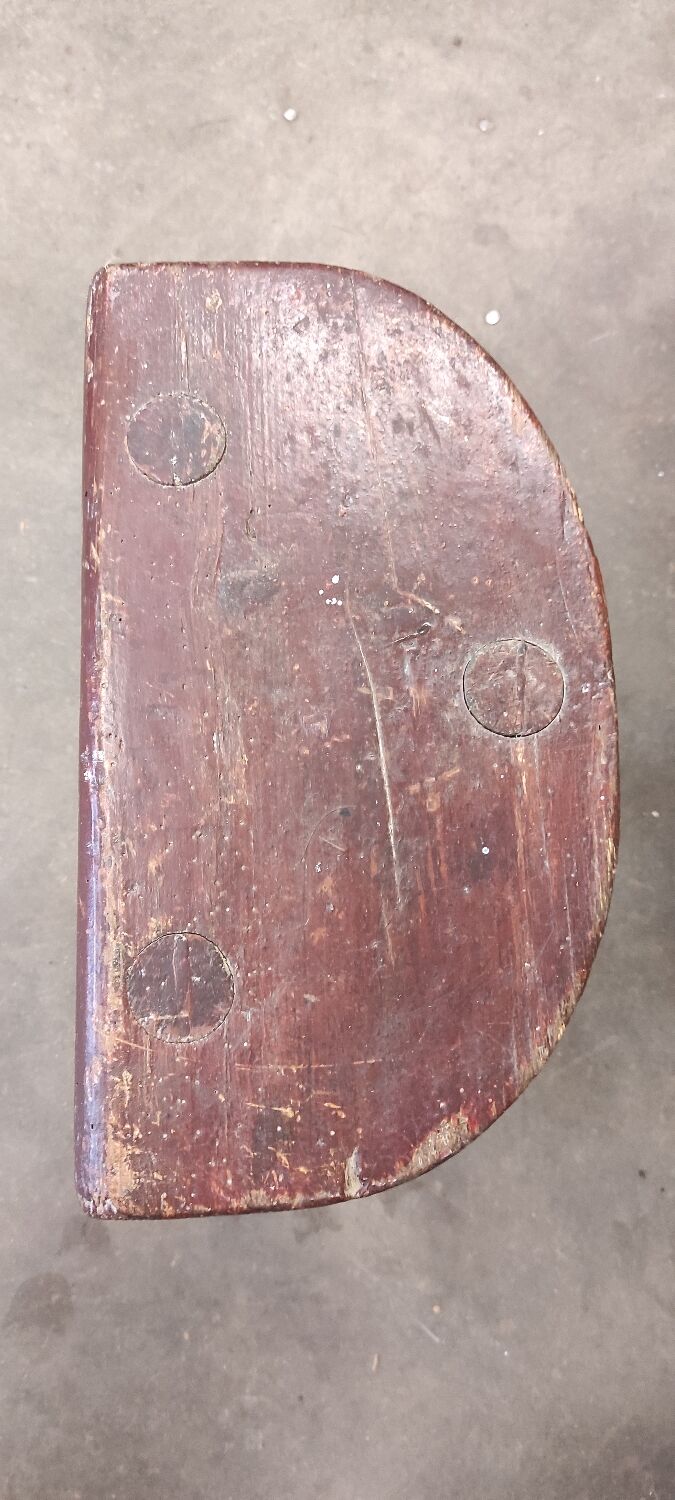 Farm tripod stool in rustic country fir