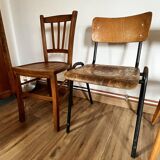 Set of 4 mismatched chairs