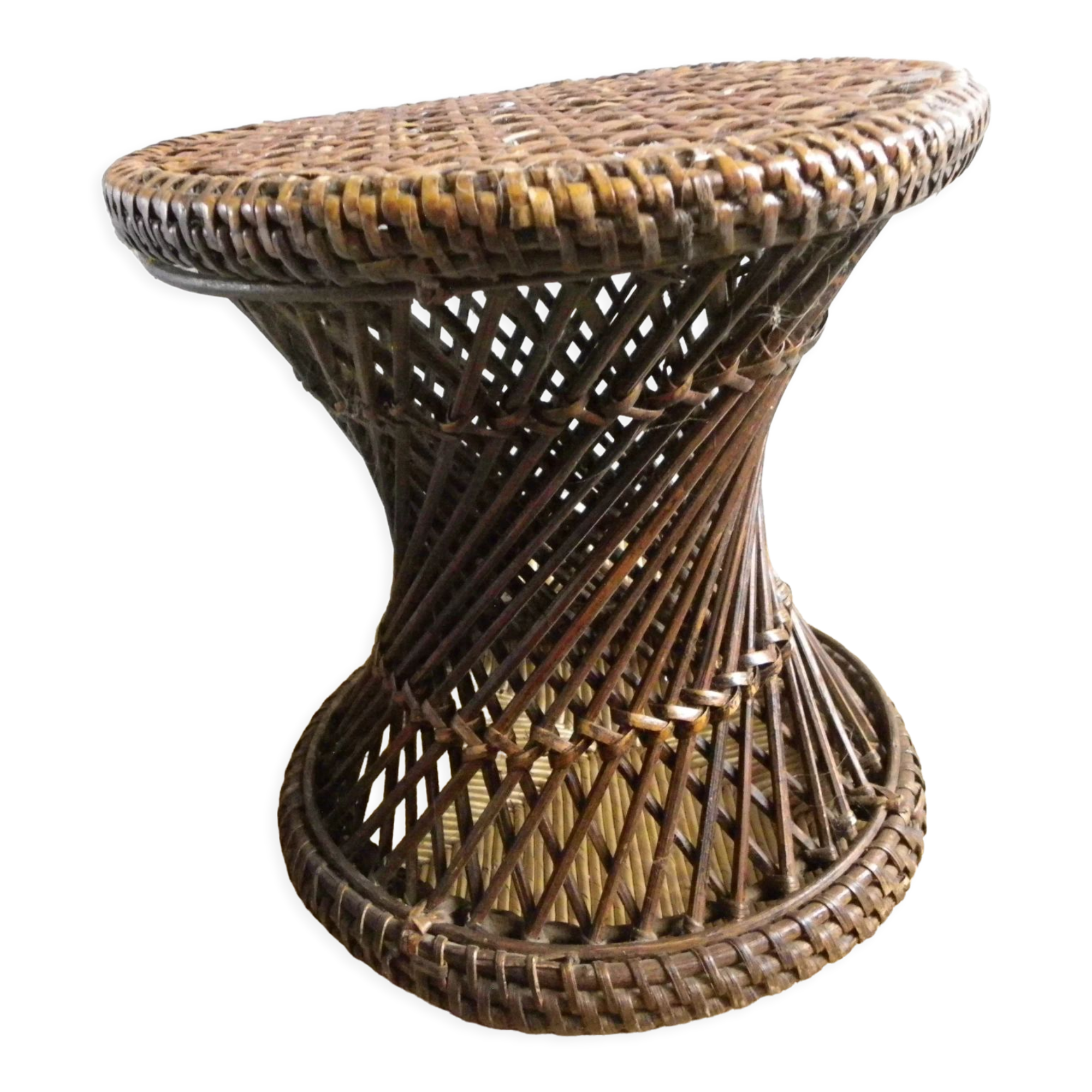 Rattan stool tamtam vintage