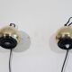 Vintage Scandinavian brass wall lamp 1970
