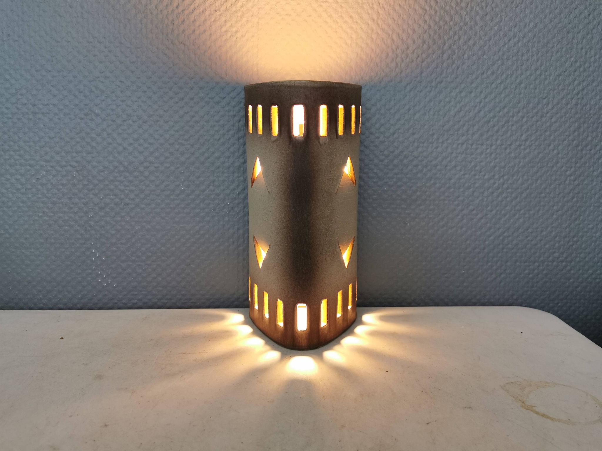 Ceramic wall lamp by Danske Axella from the 1970s.