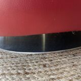 Curl armchair in red leather by Roche Bobois