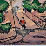 Vanber gouache on paper circa 1960