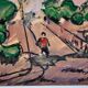 Vanber gouache sur papier circa 1960