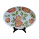 Vintage oval dish Moulin des Loups Orchies flowers