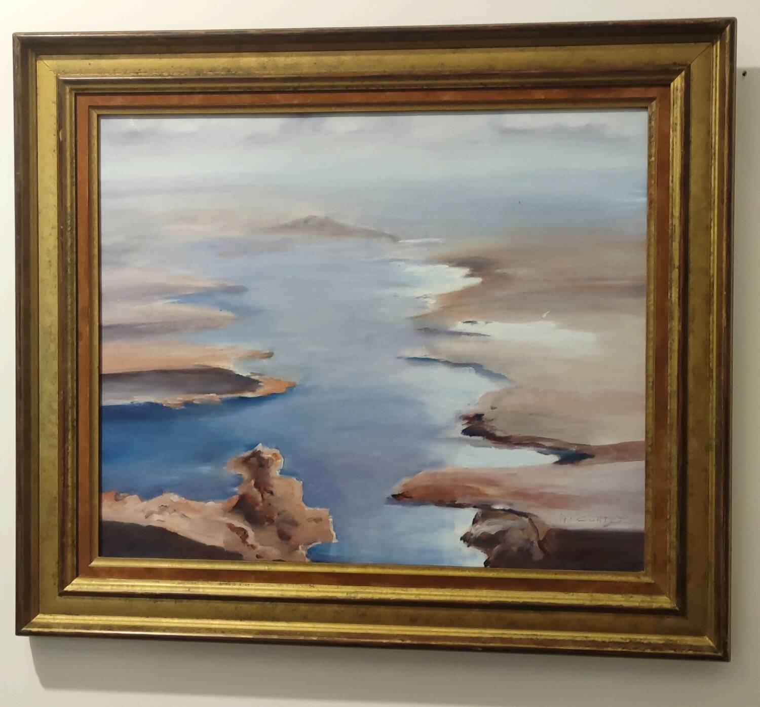 Oil painting on canvas signed