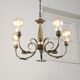 Art-deco brass chandelier, 1930s