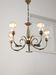 Art-deco brass chandelier, 1930s
