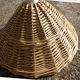 Vintage wicker pendant lamp