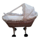 Rattan doll's cradle