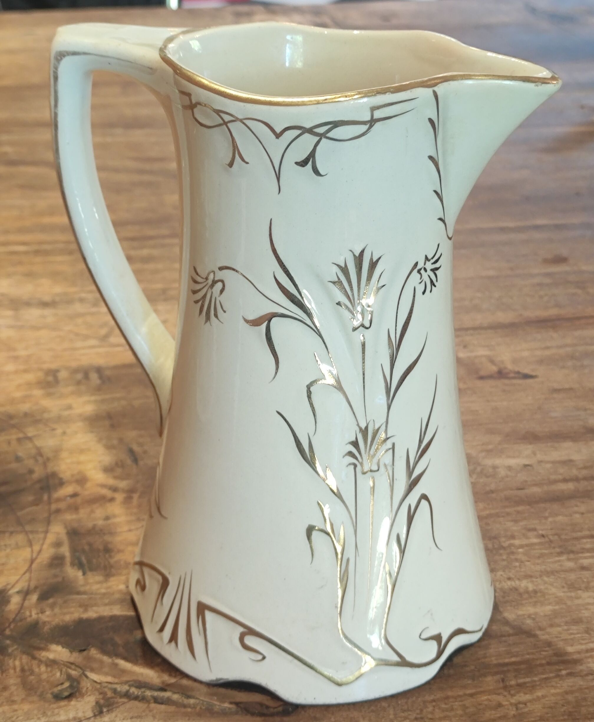 Old ceramic pitcher Saint Amand & Hamage