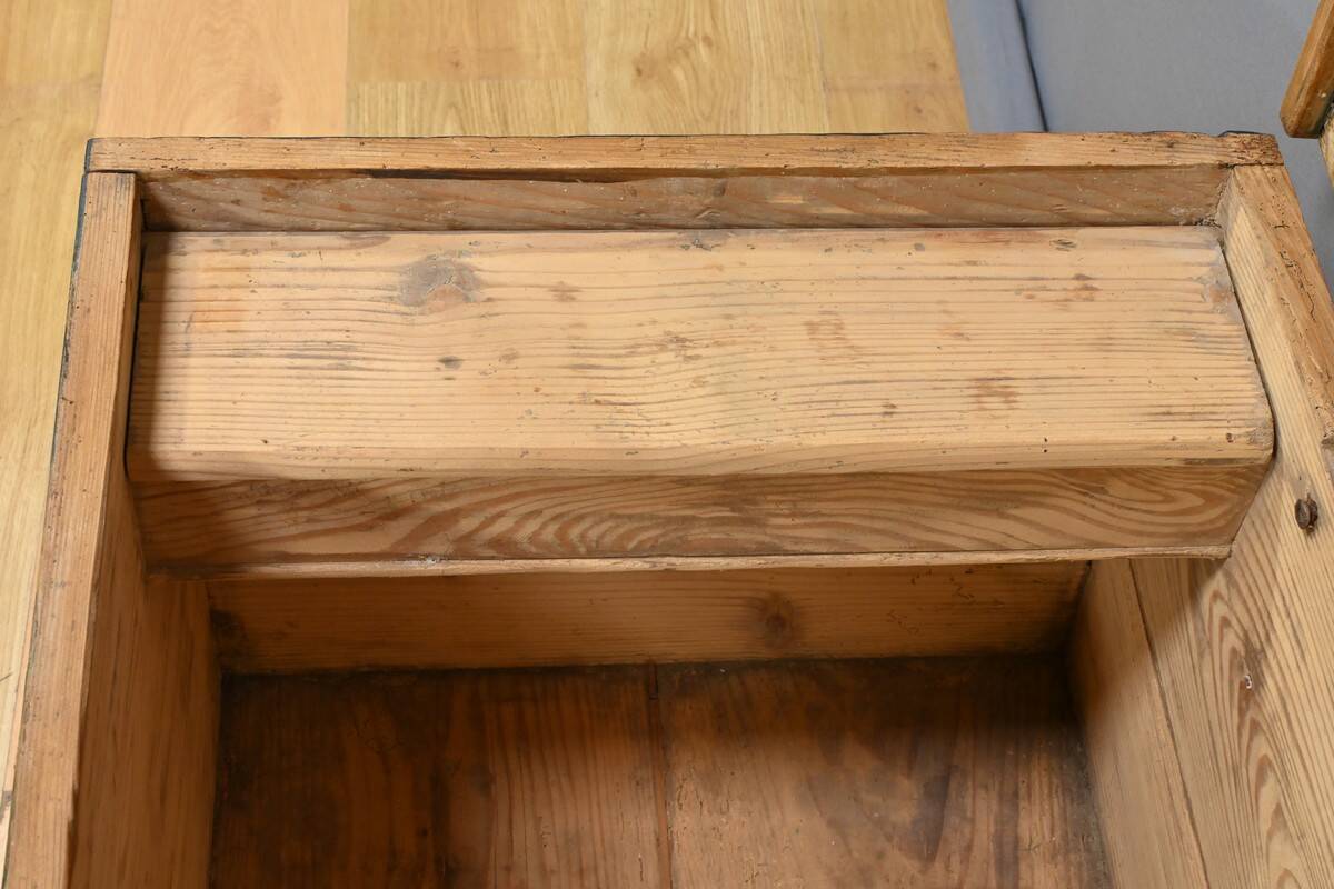 Painted Pine Chest, Eastern Europe – Late 19th Century