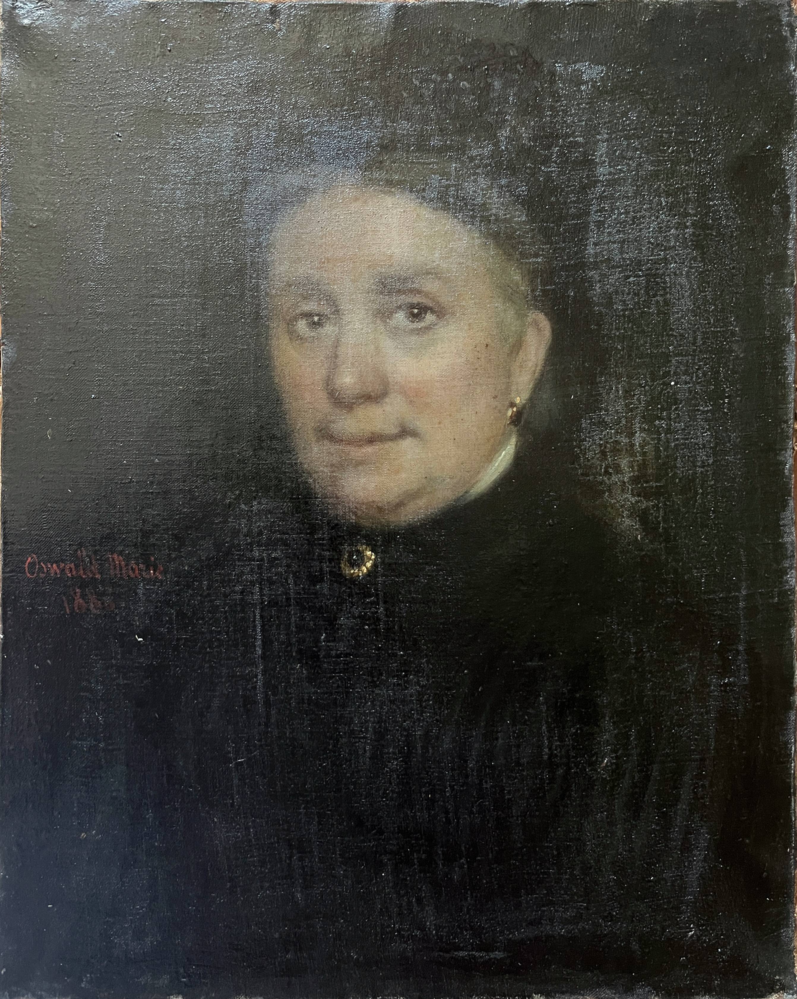 HST painting "Family Portrait" by Oswald Marie 1886