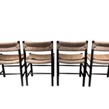 Set of 4 Dordogne model chairs from Sentou, produced by Robert Sentou, circa 1950