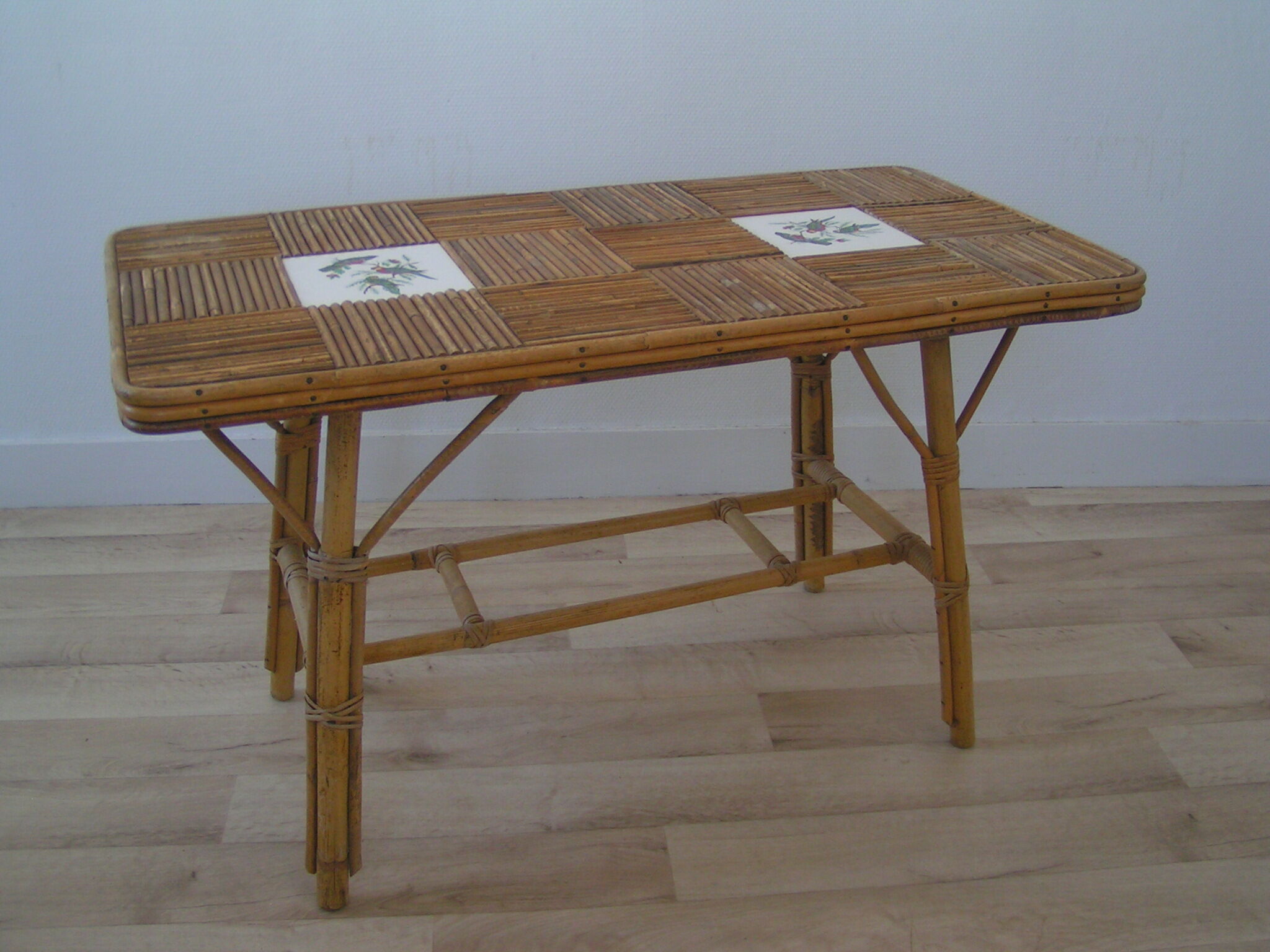 Rattan coffee table