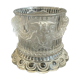 Candy pot in molded crystal St Louis Bacchus