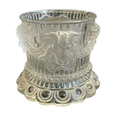 Candy pot in molded crystal St Louis Bacchus