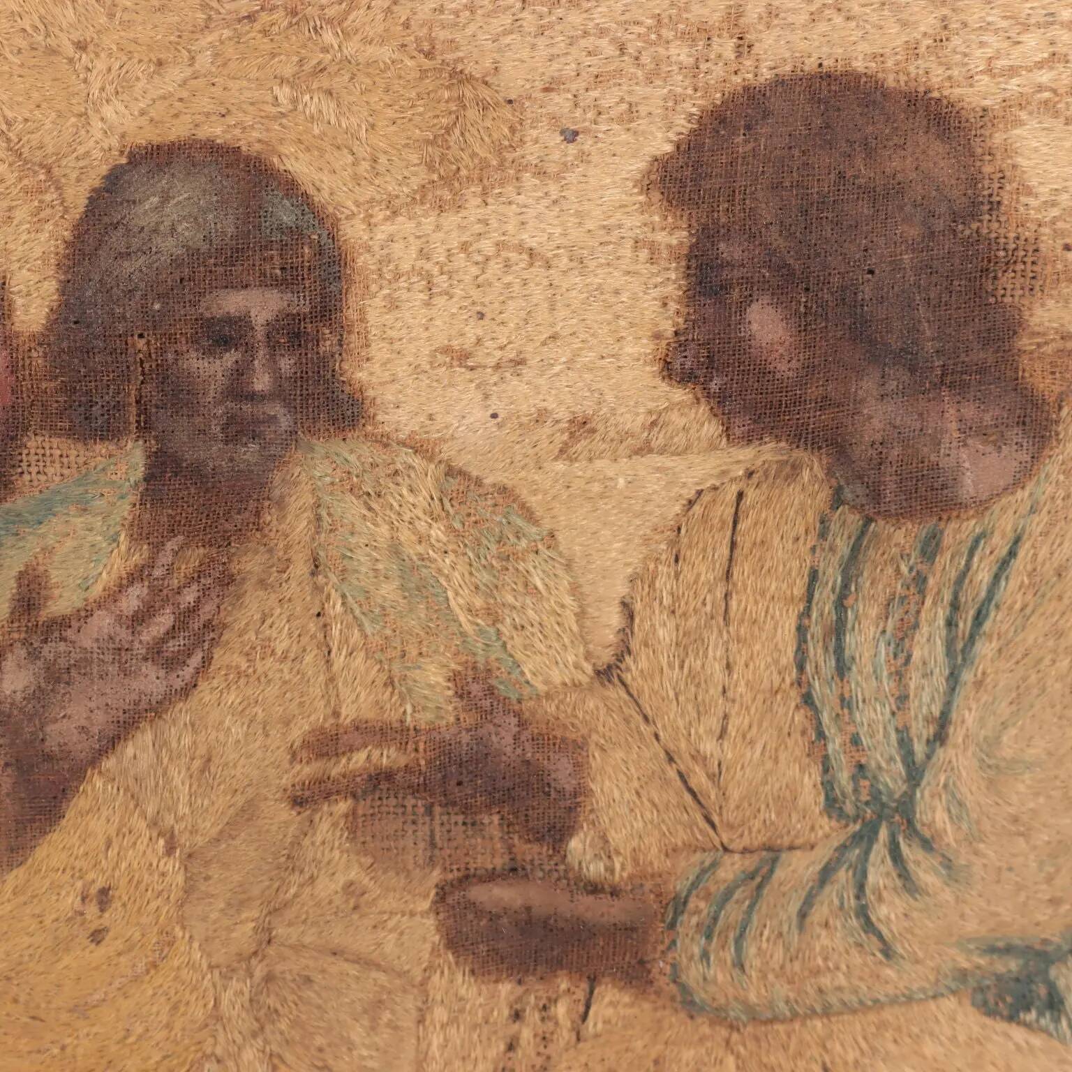Silk tapestry "The Academy of Plato" Italy 17th-18th century
