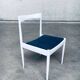 Belgian White Dining Chair, 1970s, Set of 9