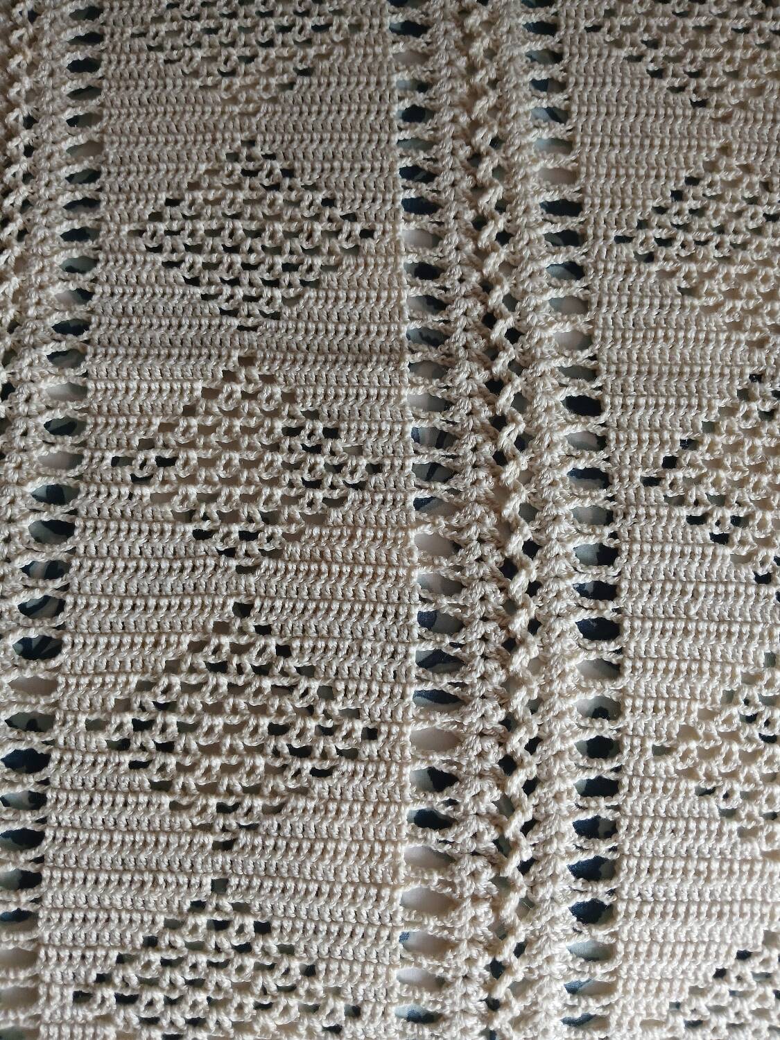 Antique crochet bedspread