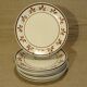Set of 10 flat plates salins decoration Jurançon painted vintage hand