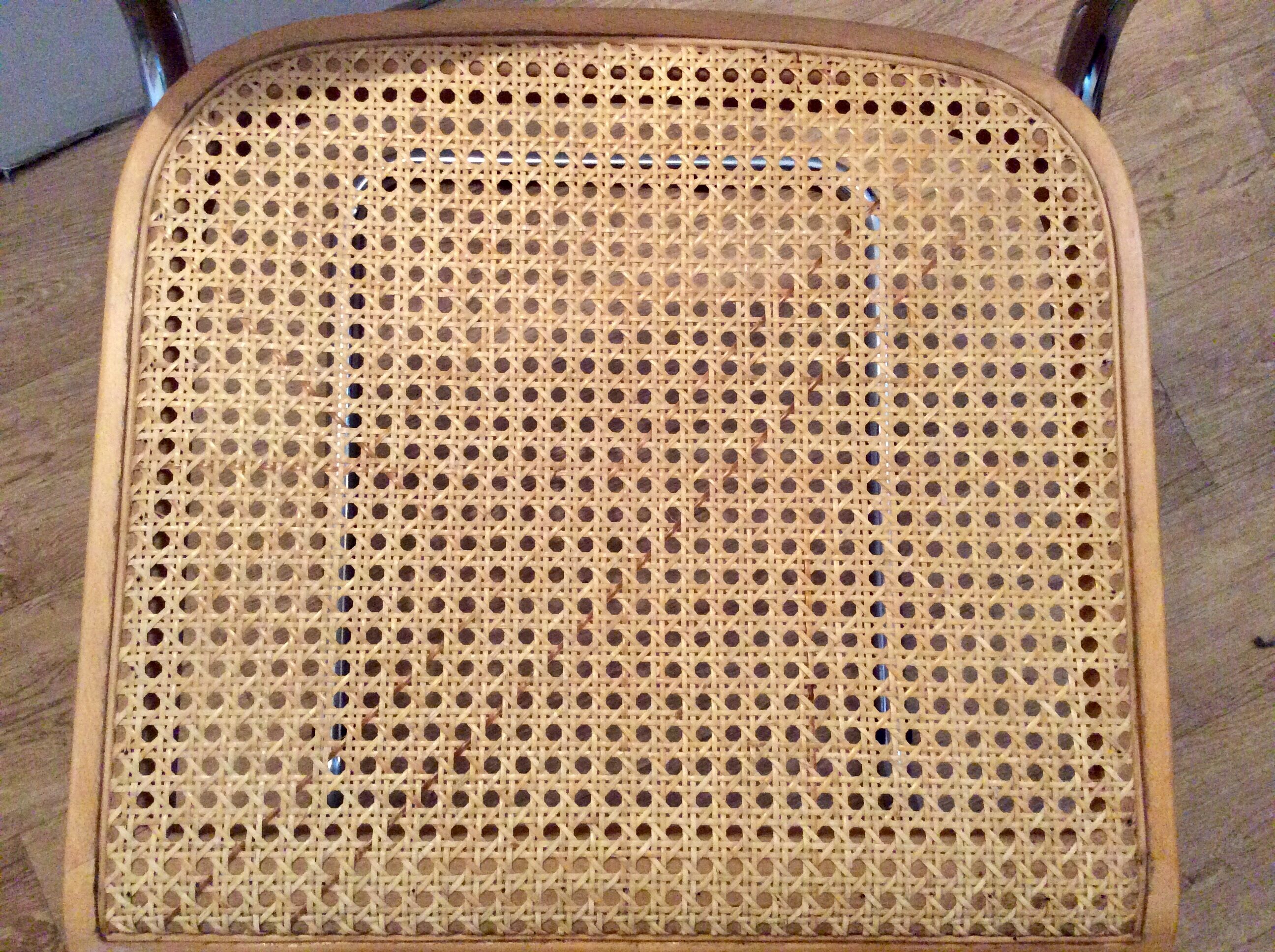 Pair of chairs Marcel Breuer Cesca B32