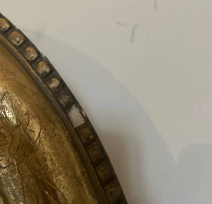 Mirror in gilded stucco nineteenth century