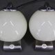 1930s Pair of Art Deco Chrome Plated Table Lamps, Czechoslovakia