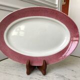 Raspberry pink oval dish 20-30s