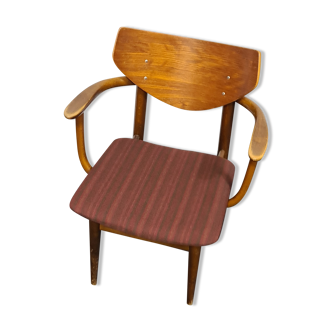 Chaise de café en bois vintage