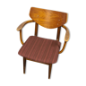 Chaise de café en bois vintage