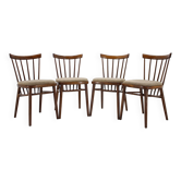 4 chaises de salle à manger des années 1960 par Tatra, Tchécoslovaquie