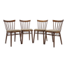4 chaises de salle à manger des années 1960 par Tatra, Tchécoslovaquie