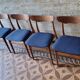 Set of 4 Schionning and Elgaard teak dining chairs, Denmark 1960s