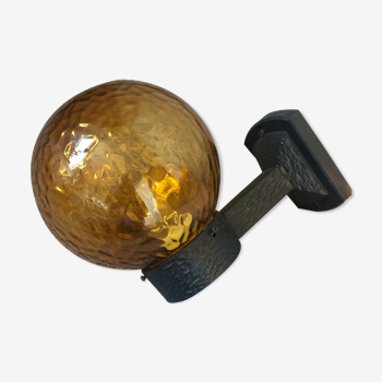 Apply vintage amber glass