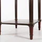 French 19th century Empire nightstand in wood with marble top