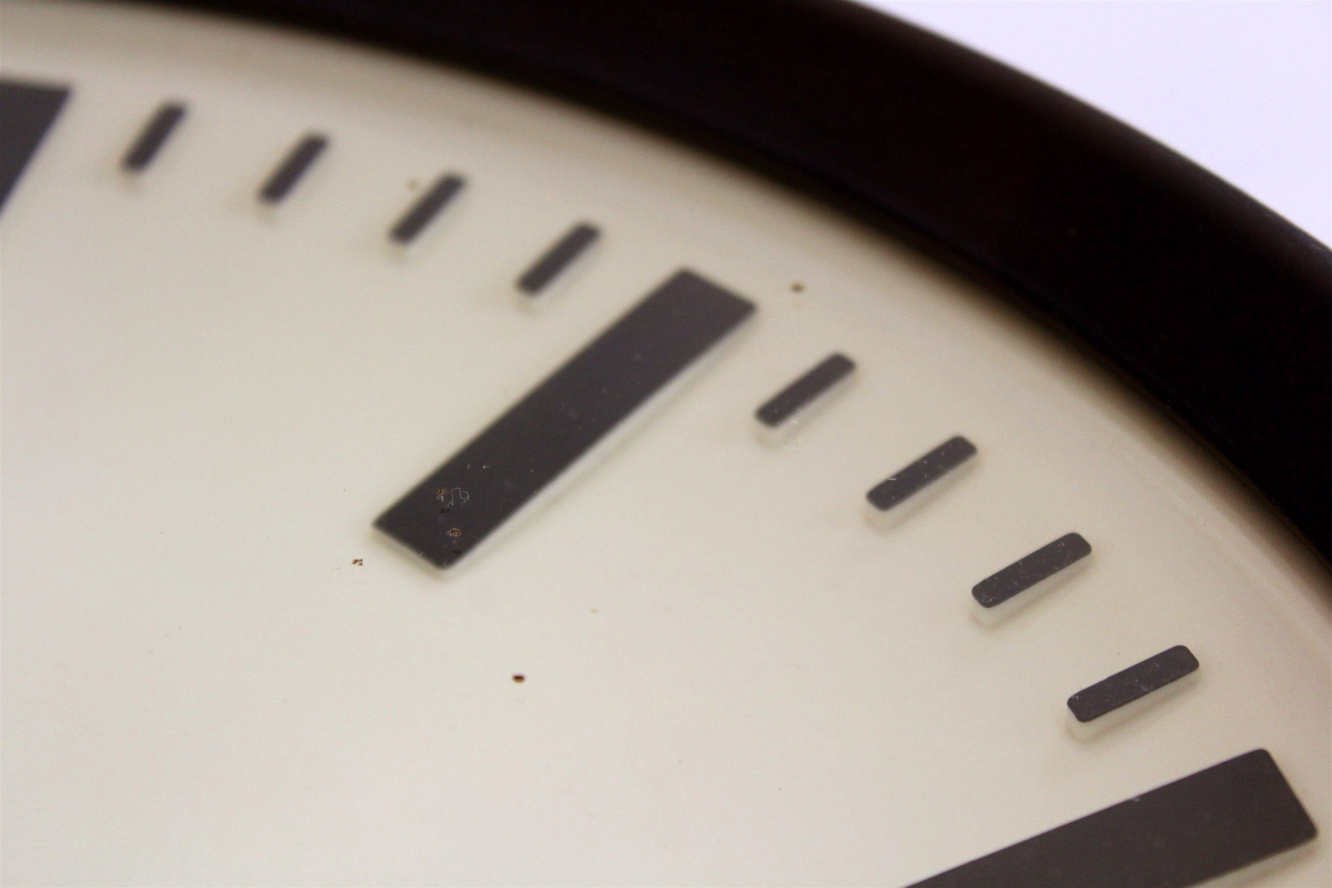 Bakelite railway clock from pragotron, 1950s