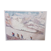 Affiche scolaire 23 le glacier 24 la montagne usée