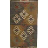 Tapis Kilim tissé à la main, décoration d'intérieur, chevet, hall, tapis traditionnel indien.