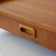 Wall shelf, Scandinavian teak wall bedside table, 1960