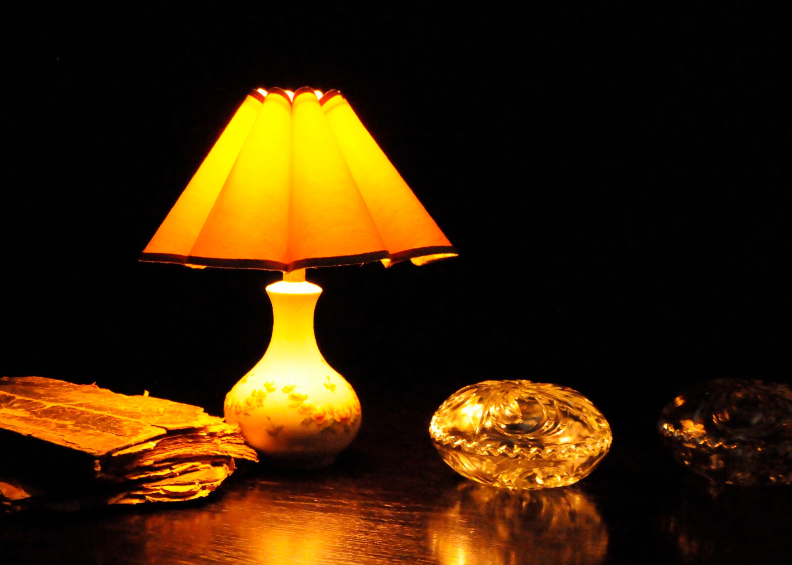 Danish porcelain lamp