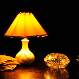 Danish porcelain lamp