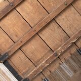 Large old trunk, wood and steel