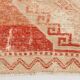 Tapis Couloir Vintage Turc, Rouge, Marron Fané & Crème Géométrique, 85x300