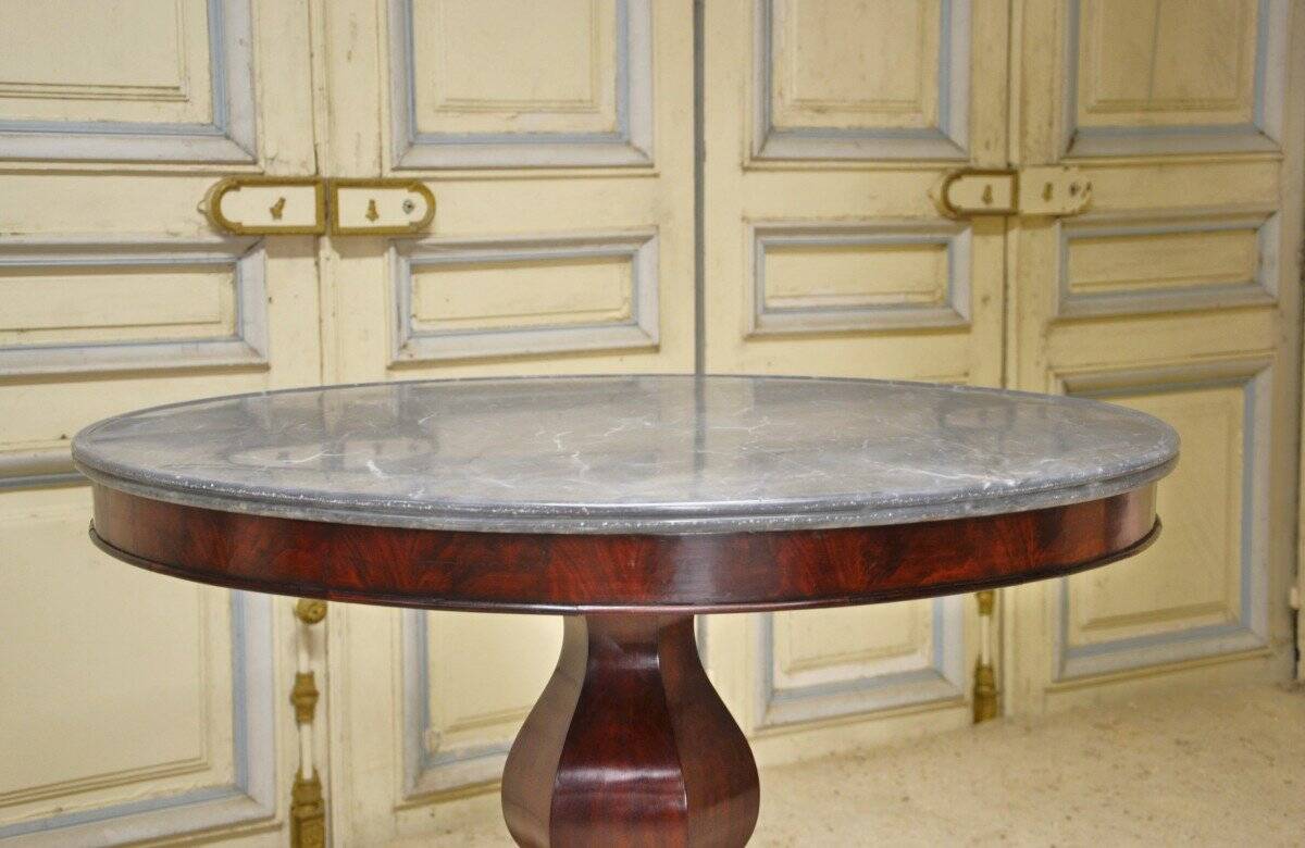 Guéridon acajou époque Restauration