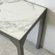 Console métal et marbre de carrare