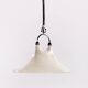 Vintage Space Age White hanging lamp Cristallux Germany 70