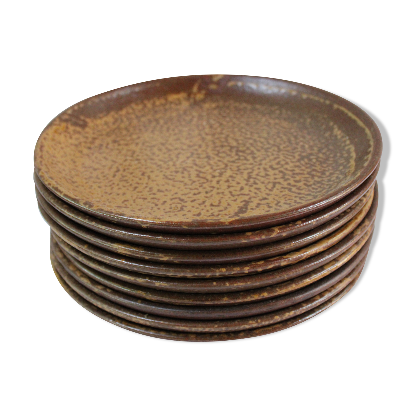 Set of 9 sandstone plates