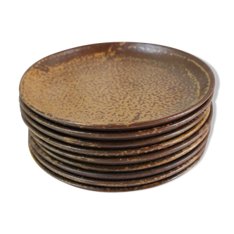Set of 9 sandstone plates
